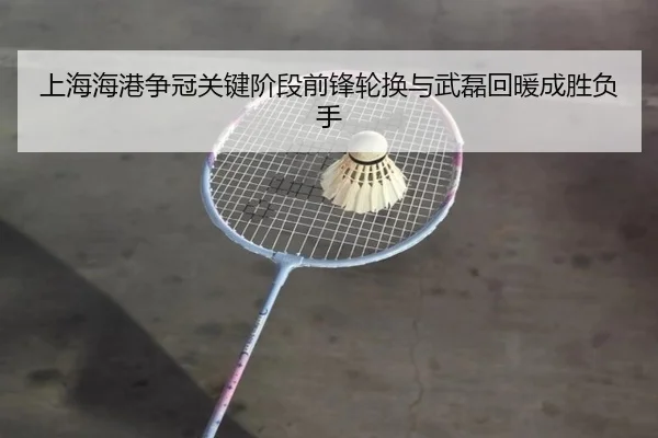 上海海港争冠关键阶段前锋轮换与武磊回暖成胜负手